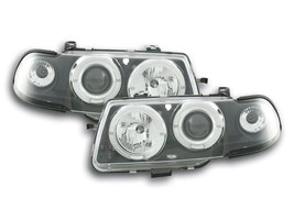 FK Set LED DRL Halo Ring Headlights Opel Vauxhall Astra F 91-94 black LHD - $297.65