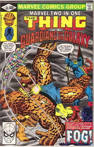 Marvel Two-In-One Comic Book #69 The Thing and Guardians of the Galaxy 1980 VFN- - £6.26 GBP