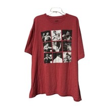 Muhammad Ali Licensed Mens Red 9 Photos Cotton Blend T Shirt Size 3XL - $7.99