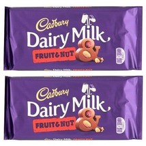 Cadbury Dairy Milk Fruit &amp; Nut, 200 gm x 2 pack (Free shipping world) - £25.83 GBP