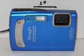 Olympus Tough TG-310 14.0MP Digital Camera - Blue Tested Works Battery SD - $129.17