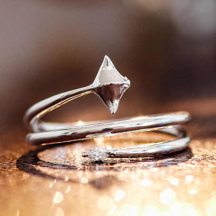 Marquise Moissanite Engagement Ring 925 Silver Solitaire Unique Engagement Ring Item image 4