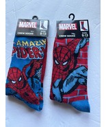 NEW Marvel Spider-Man Unisex Crew Socks Size 9-13 - 2 Pairs - $251.45 MXN