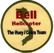 4&quot; Bell Helicopter Huey Cobra Team AH-1 Round Military Embroidered Patch - £23.44 GBP