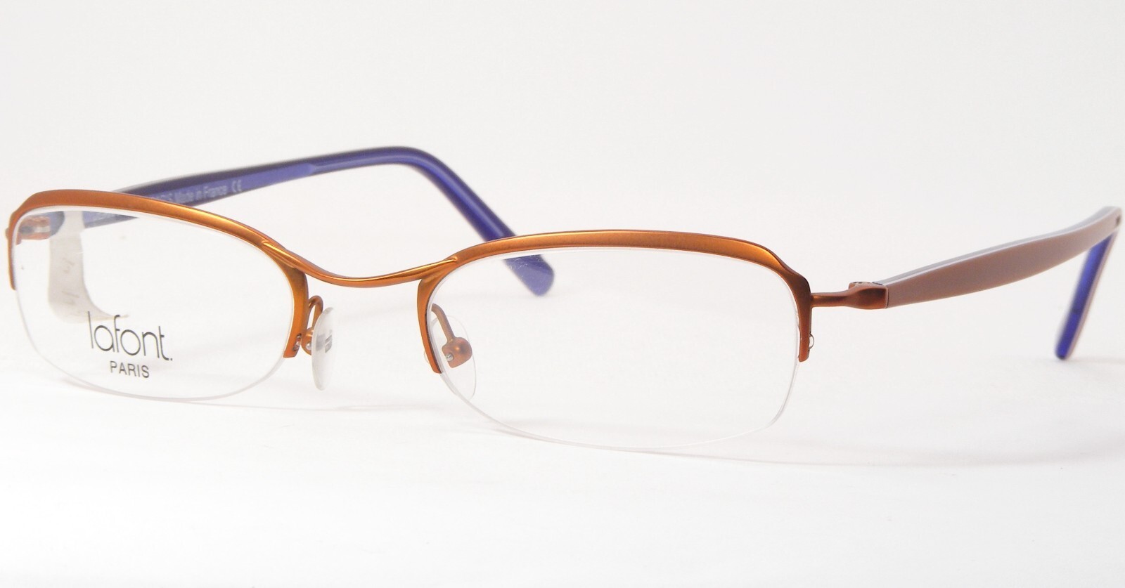Jean Lafont Paris KIMONO 093 Quemada Naranja Único Raro Gafas 49-21-140mm - $195.04