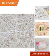Customizable White Paper Crinkle Shred Filler for Stylish Gift Wrapping ... - $19.75