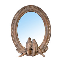 A&amp;B Home Twin Bird Oval Table Mirror 7.5X9.5&quot; - $26.73