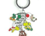 Super Mario Yoshi, Koopa, Toad, Goomba Metal Charm Keychan Key Ring - $10.99