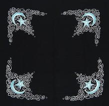 Celtic Moon Altar Cloth Or Scarve 36&quot; X 36&quot; - $54.19