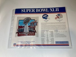 Super Bowl 42 Giants Patriots 2008 Willabee Ward Official Sb Xlii Nfl Patch Card - $19.99
