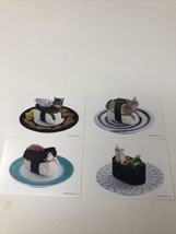4 Pieces Stickers Cat Sushi Vending Stickers New 2013 - $6.89