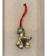 3&quot; Pewter Giraffe Christmas Ornmanet Baby&#39;s First Christmas 2015 *Pre-Ow... - $9.99