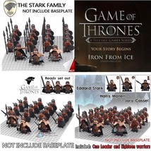 19pcs/set Game of Thrones Army of House Stark Eddard Stark Jory Cassel Toys - £26.30 GBP