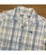 Youth 10/12 Large Tommy Bahama Short Sleeve Button Down Blue Yellow Dres... - $332.62 MXN