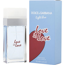 D &amp; G Light Blue Love Is Love By Dolce &amp; Gabbana Edt Spray 1.7 Oz - £46.91 GBP