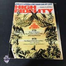 VTG High Fidelity Magazine July 1976 - Ben Franklin and Jefferson as Musician - £11.17 GBP