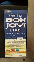 JON BON JOVI - VINTAGE ORIGINAL DONNERSTAG 1996 UNUSED WHOLE FULL CONCER... - $20.95 CAD
