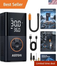 L7 Compact Tire Inflator with Smart Pressure Gauge &amp; USB Charging - Ligh... - $560.27 MXN