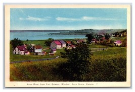 Avon River from Fort Edward Windsor Nova Scotia NS Canada UNP WB Postcard S5 - $4.90