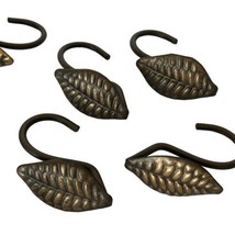 Bronze Leaf Shower Hooks Set Of 12 Farmhouse - £13.98 GBP