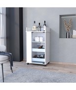 White Willow Park Glass Door Bar Cart - €174,72 EUR