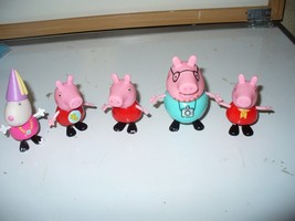 Loose lot Of 5 Peppa Pig Figures - £8.79 GBP