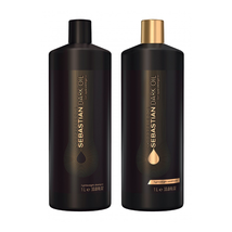 Sebastian Dark Oil Lightweight Shampoo &amp; Conditioner 2 x 33.8 oz / Liter DUO - £47.32 GBP
