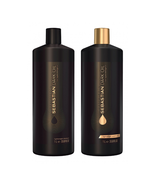Sebastian Dark Oil Lightweight Shampoo &amp; Conditioner 2 x 33.8 oz / Liter... - £47.58 GBP