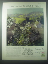 1954 Shell Oil Ad - Shellguide to May Lanes - £14.62 GBP