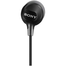 Sony MDR-EX15LP-BLACK In-Ear Headphones with Tangle Free Cord and 3 Pair... - $23.99