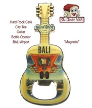Hard Rock Cafe BALI Guitar Bottle Opener Magnetic HRC Collectible - $24.95
