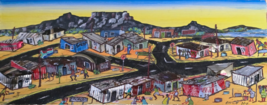 Signed 2010 N. King South African Township 3D Tin Ad plates Mixed Media ... - $7,086.72 MXN