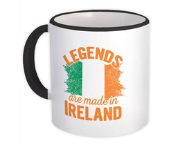 Legends are Made in Ireland : Gift Mug Flag Irish Expat Country - £12.70 GBP