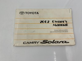 2002 Toyota Camry Solara Owners Manual OEM G04B55024 - $17.99