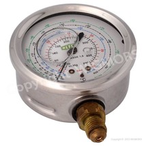 Manifold gauge Refco MR-300-DS-R22 HP R404A/R22/R134a glycerin 1/4&quot;SAE/D 76 - £31.59 GBP