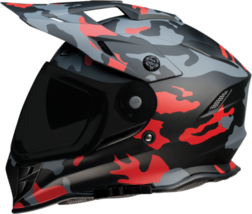 Z1R Adult Dual Sport Range Camo Helmet Red 2XL - £119.86 GBP