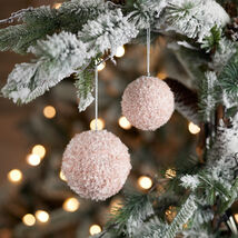 Furry Ball Ornament (Set of 4) - 851491 - €45,33 EUR