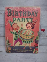 Vintage Mattel Music Maker Book Birthday Party Louis Song 1952 *PARTS/REPAIR* - $8.37