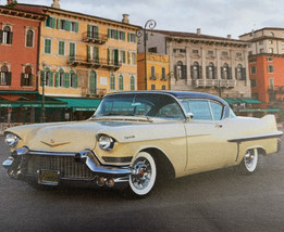1957 Cadillac Coupe De Ville Antique Classic Car Fridge Magnet 3.5&#39;&#39;x2.75&#39;&#39; NEW - £2.83 GBP