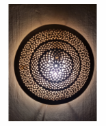 Mystical treasure copper wall light, Moroccan design, Copper wall sconce,  - $341.92 CAD