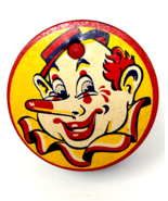 Vintage Kirchhof Tin Spinner Noisemaker Clown- Red &amp; Blue Hat -Life Of T... - £7.82 GBP