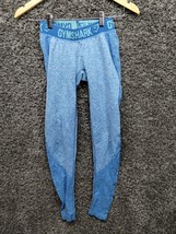 Gymshark Leggins Women XS Blue Active Athleisure Bottoms Dry Moisture Ma... - $37.19