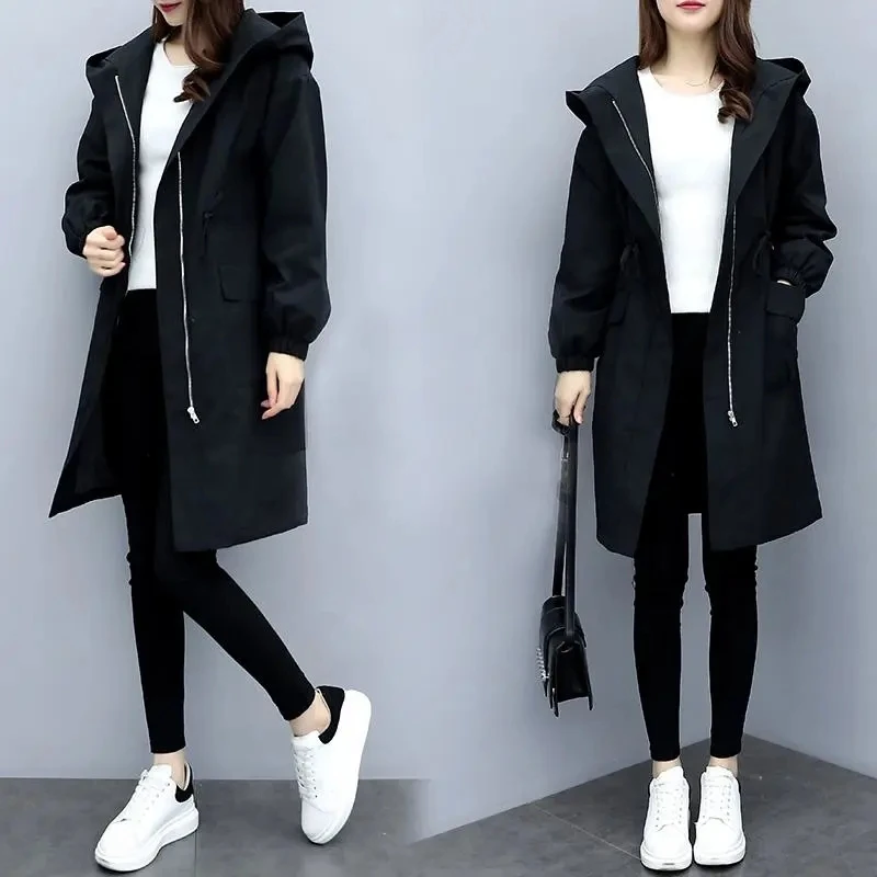 Women&#39;s Hooded Jackets   Causal Windbreaker Women Jackets Coats Zipper  Winter N - £162.17 GBP