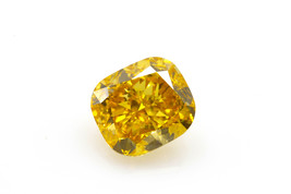 Yellow Diamond  - 1.47ct Natural Loose Fancy Deep Orange Yellow  GIA Cushion SI2 - £10,282.51 GBP