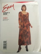 McCalls Sewing Pattern 2281 Easy Misses Princess Seams Long Sleeves Sz 8-14 UC - £7.18 GBP