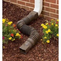 Downspout Extension 55 in. Brown Vinyl Fits both 2 in. x 3 in. &amp; 3 in. x... - $21.89 CAD