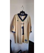 Adidas Notre Dame Fighting Irish Football Jersey #1 Mens Large Gold Size L - $25.00