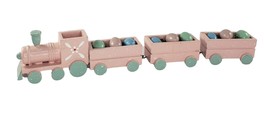 Vintage Easter Egg Wooden Train Hand Painted Decorative - £20.27 GBP