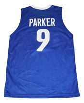 Tony Parker #9 Team France New Men Basketball Jersey Blue Any Size image 2