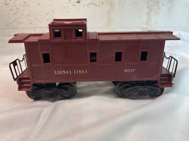 VTG Lionel Lines #6017 Caboose Postwar Railroad Model Trains Burgundy O Gauge - $14.50